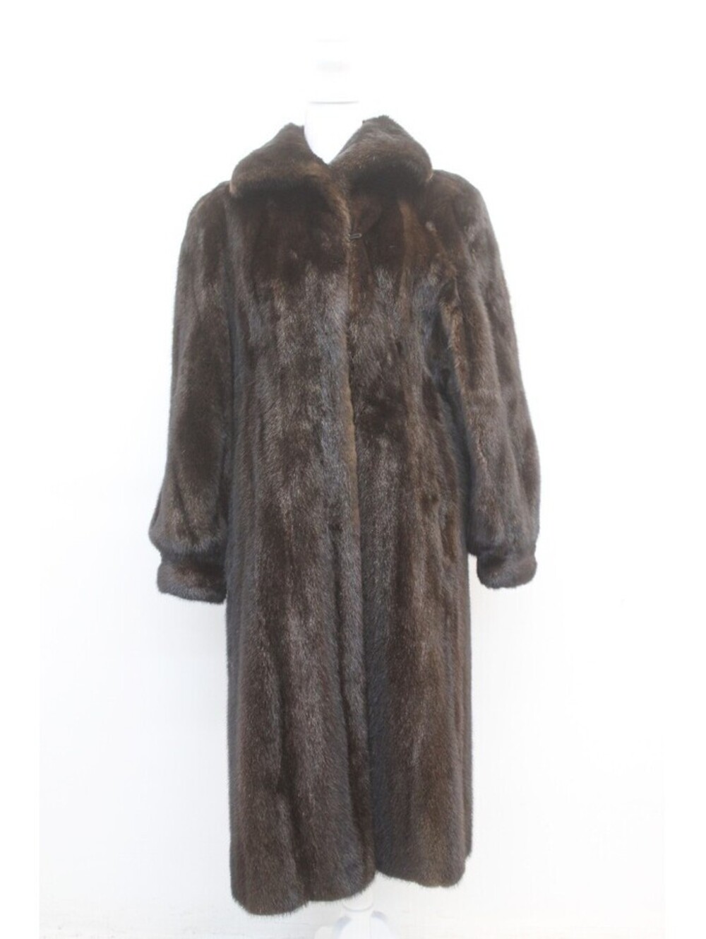 MINT CANADIAN DARK RANCH MINK FUR COAT JACKET WOMEN WOMAN SIZE 4-6 SMALL